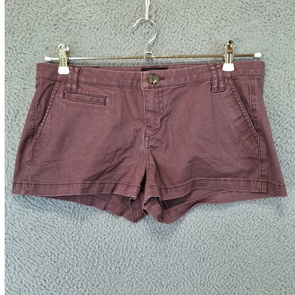 Express Mini Shorts‎ Womens 8 (Fits 34x11) Burgundy Regular Fit Stretch Outdoor